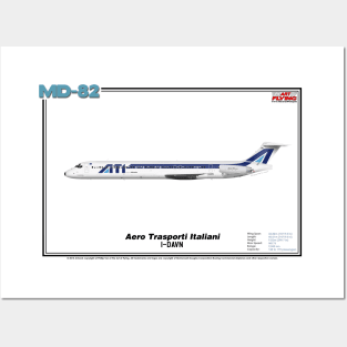 McDonnell Douglas MD-82 - Aero Trasporti Italiani (Art Print) Posters and Art